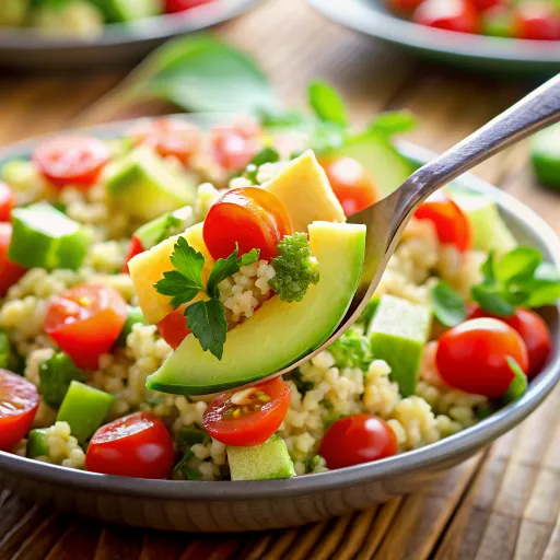 Bulgurlu Avokado Salatası